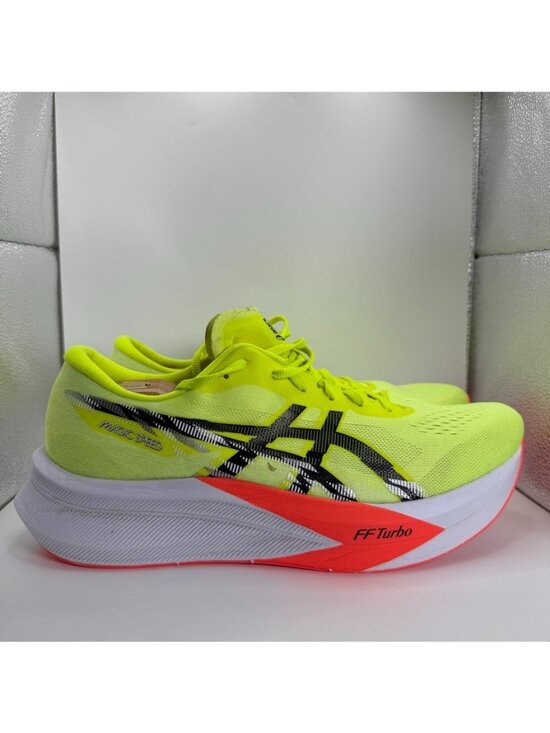 Asics Other - ASICS Magic Speed 4 Shoes Mens Size 13 Vibrant Yellow Running Trainer Gym
